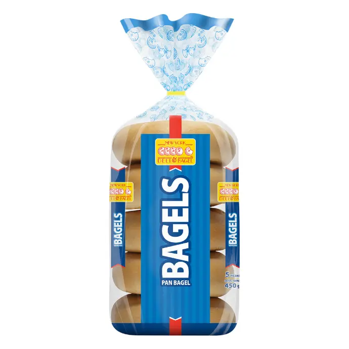 Bagel Plain Fresco - Paquete con 5 pzas